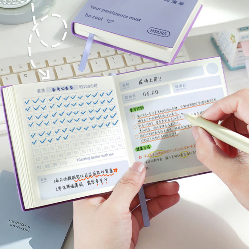 Planned Parenthood - 10000-Hour Leather Planner Self-Discipline Tracker Portable