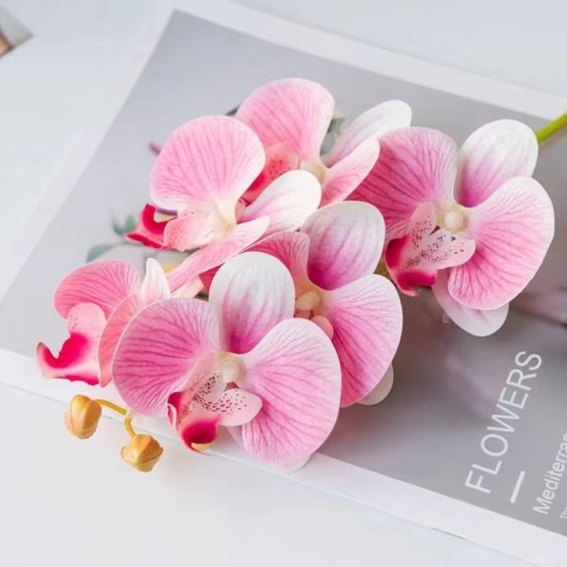 3D Artificial Flowers Plastic  - Orchid Phalaenopsis review and price