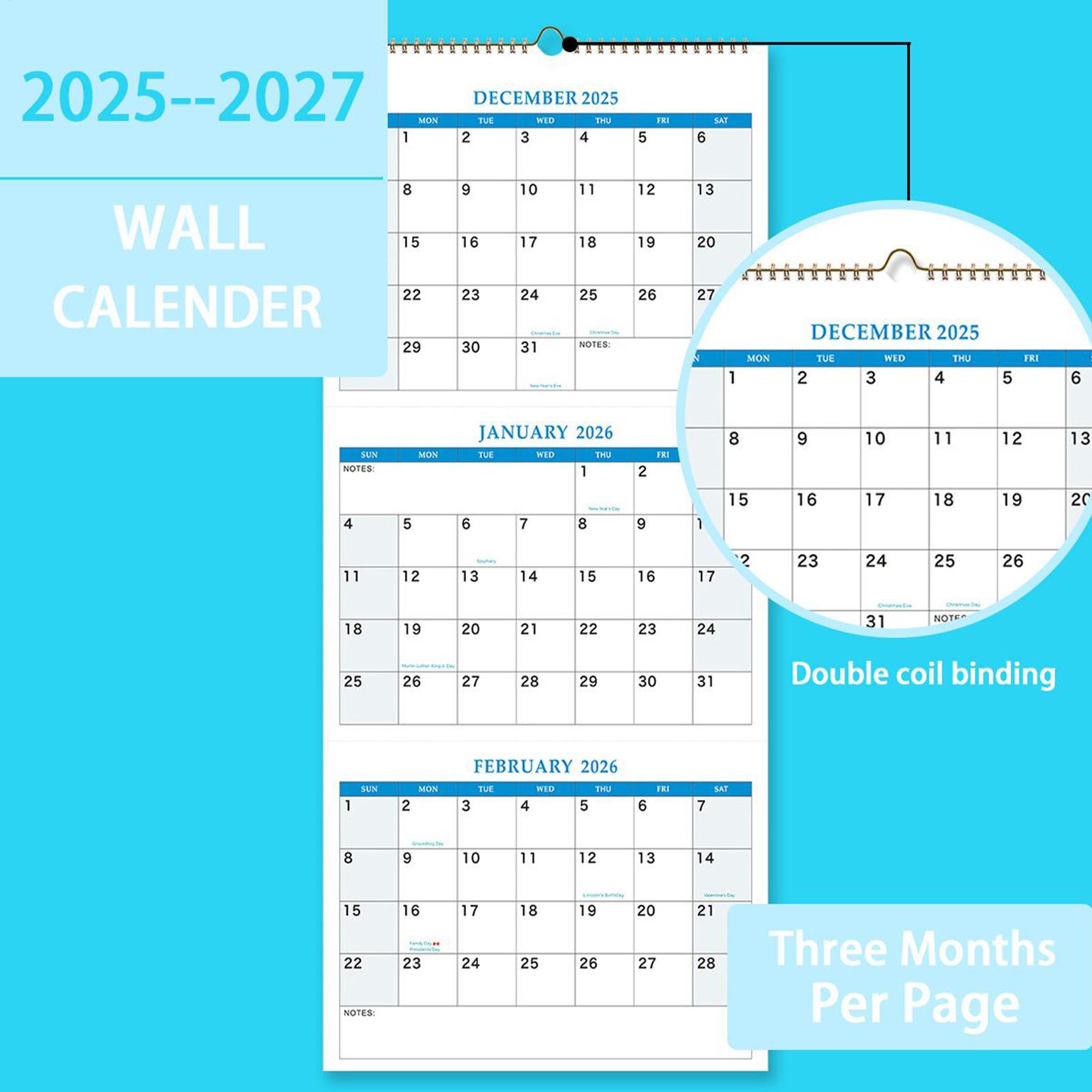2026 Large Wall Calendar 3 Mon - Planned Parenthood review and price