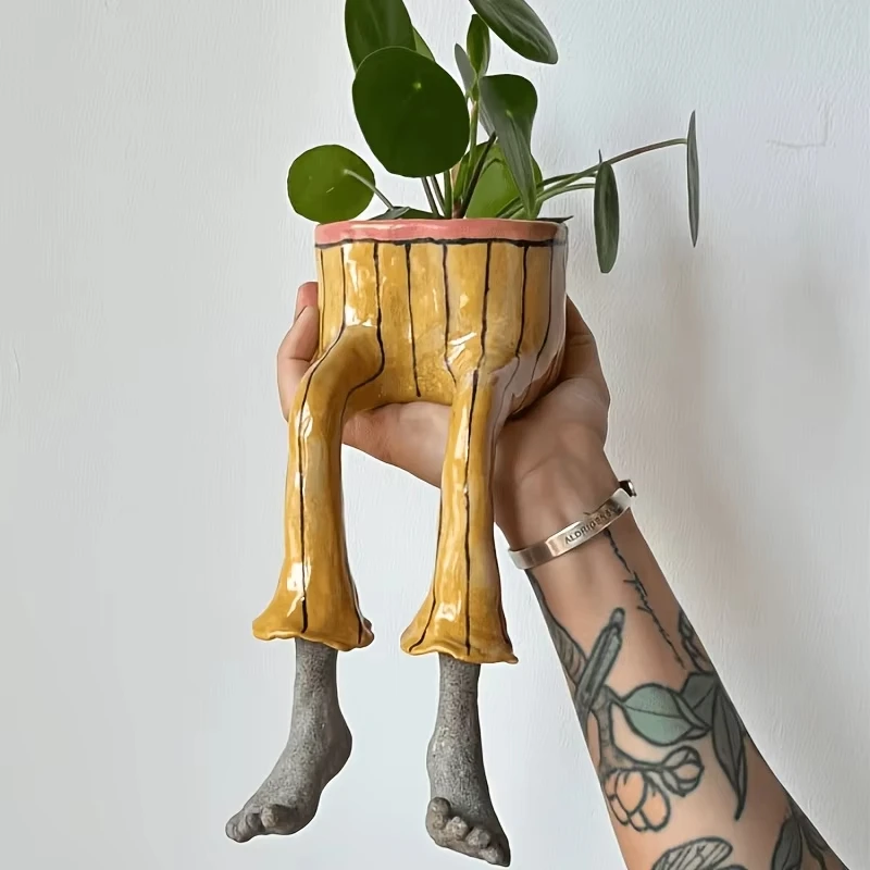 Whimsical Resin Leggy Planter  - Parent Of Plant review and price